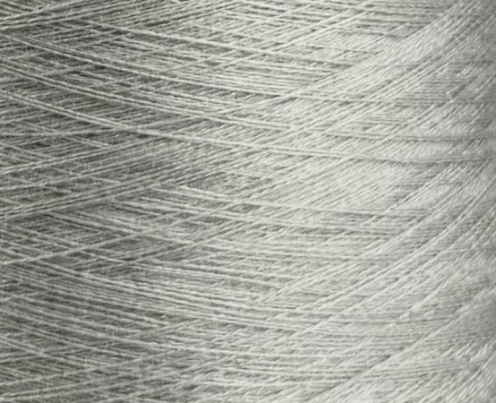 Botto Giuseppe Superzen 2/80 – Fil en mérinos et soie col. Gris clair